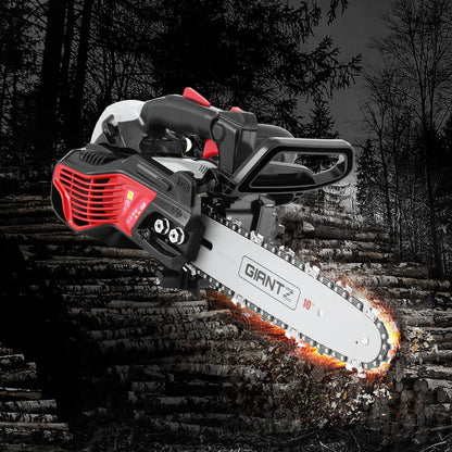 Giantz 25CC Petrol Chainsaw 10'' Bar Chain Saw Lightweight for Pruning Cutting