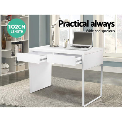 Artiss Computer Desk Drawer White