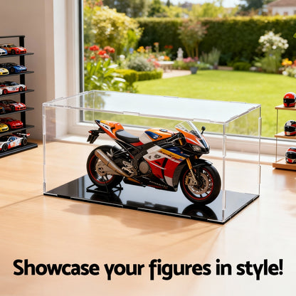 Artiss Clear Acrylic Display Case Dustproof Protection Box For Car Toys 15CM