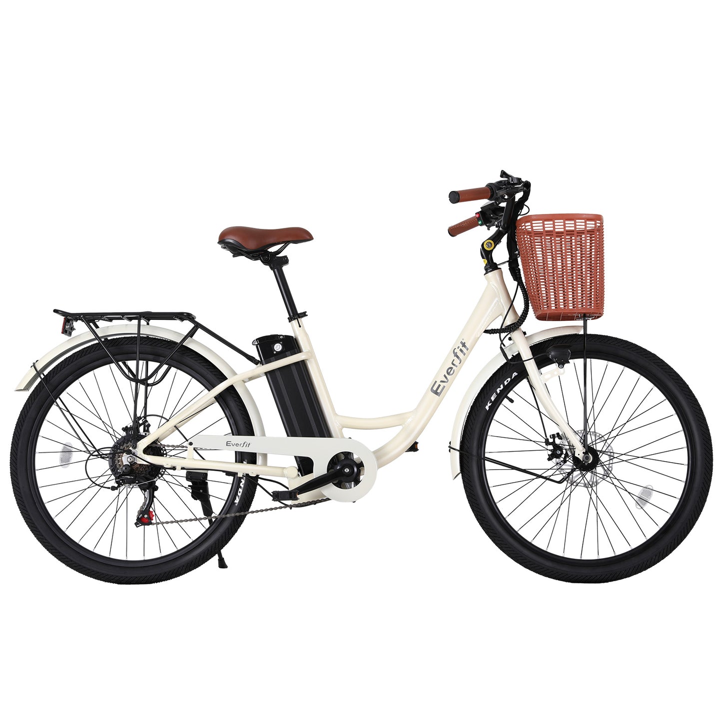 Phoenix 26" Electric Bike City Bicycle eBike e-Bike Commuter w/ Battery WH