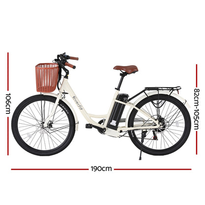 Phoenix 26" Electric Bike City Bicycle eBike e-Bike Commuter w/ Battery WH