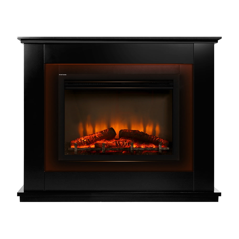 Devanti Electric Fireplace Fire Heater 2000W Black