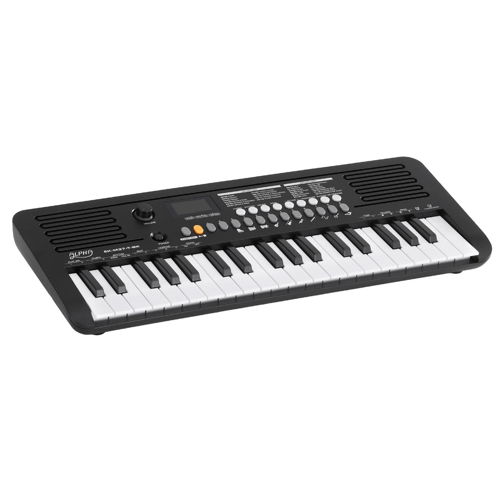 Alpha 37-Key Digital Piano Keyboard Electric Black
