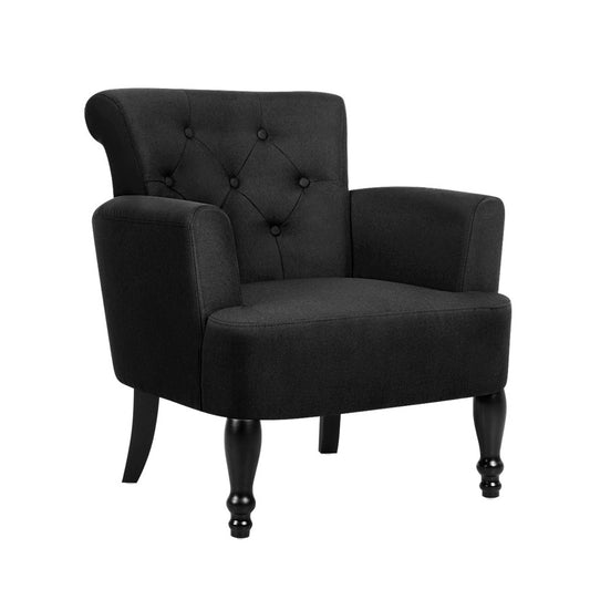 Artiss Armchair Wingback Charcoal Lothair