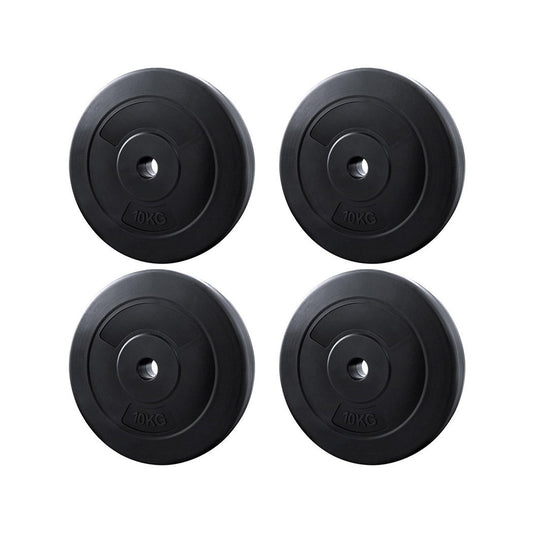 Everfit 40kg Barbell Weight Plates Standard Home Gym Press Fitness Exercise