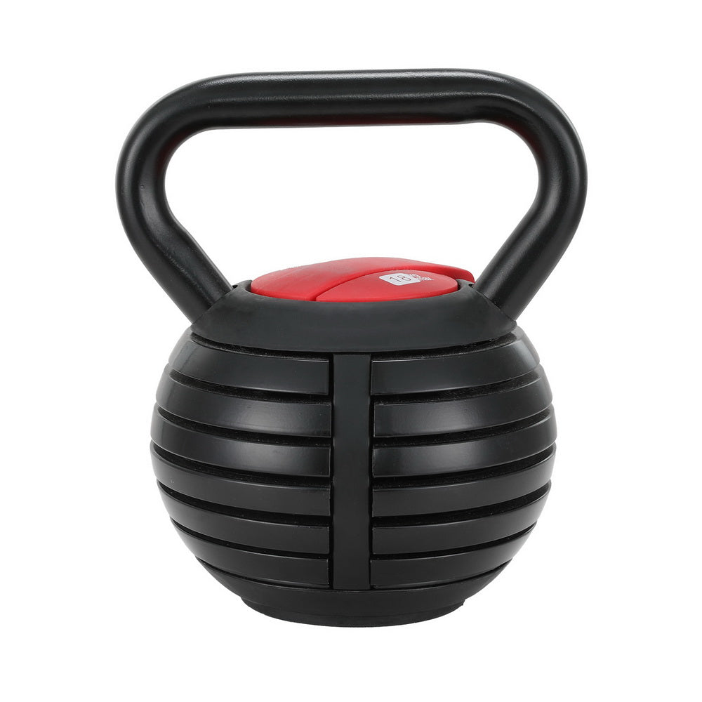 Everfit 18kg Adjustable Kettlebell Set Portable Kettle Bell Weight Dumbbells 10lbs 40lbs