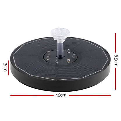 Gardeon Floating Solar Pond Water Fountain Pump Outdoor Fountains LED Light