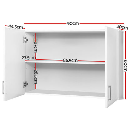 Cefito Bathroom Cabinet 900mm Wall Mounted Cupboard