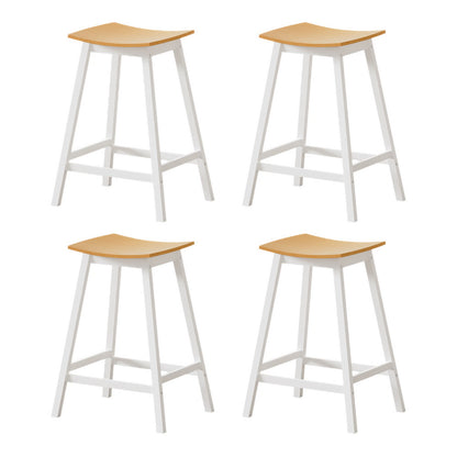 Artiss 4x Bar Stools Wooden Chairs Oak