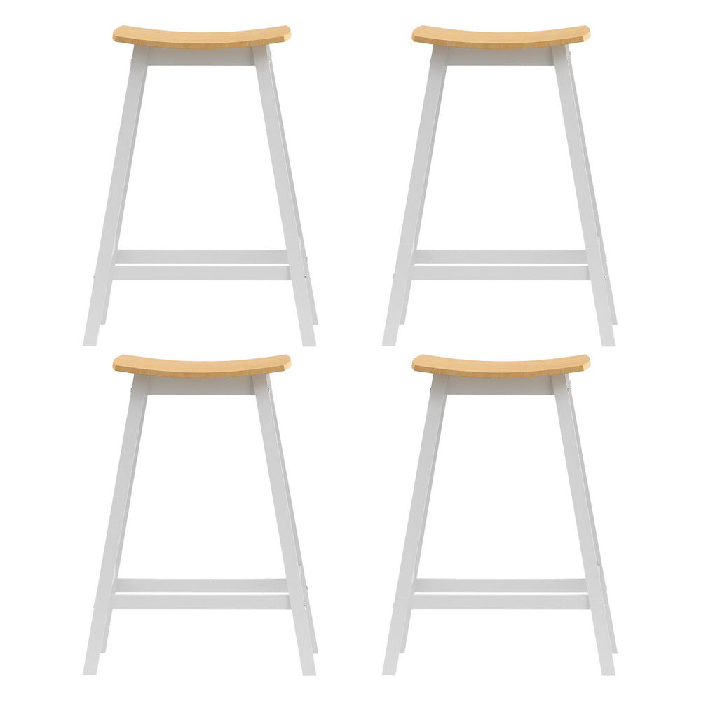 Artiss 4x Bar Stools Wooden Chairs Oak