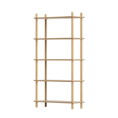 Artiss Bookshelf 5 Tiers Bookcase Display Shelves Wooden Storage Stand Rack Pine