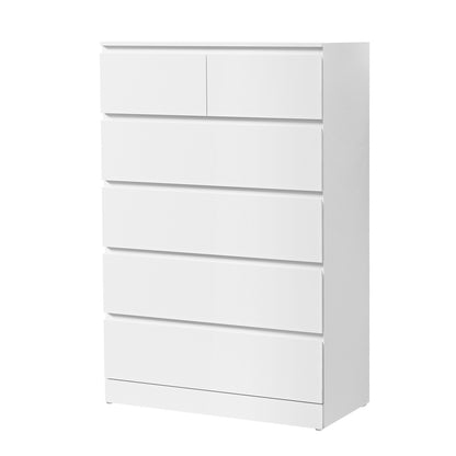 Artiss 6 Chest of Drawers - PEPE White