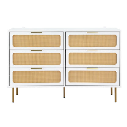 Artiss Chest of 6 Drawers Lowboy Cabinet White