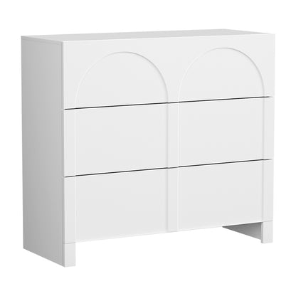 Artiss 3 Chest of Drawers Lowboy Dresser Cabinet White