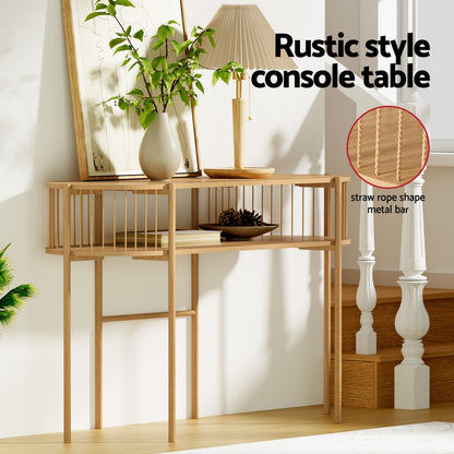 Artiss Console Table 124CM Pine