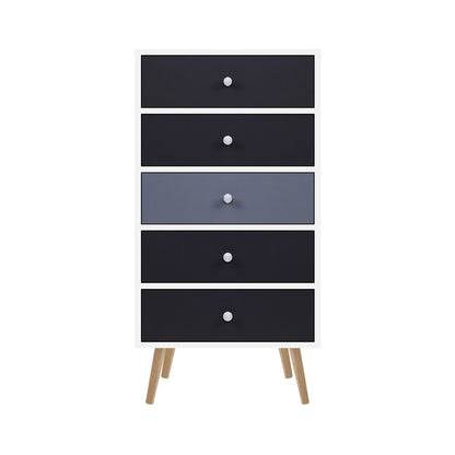 Artiss 5 Chest of Drawers - BONDS White