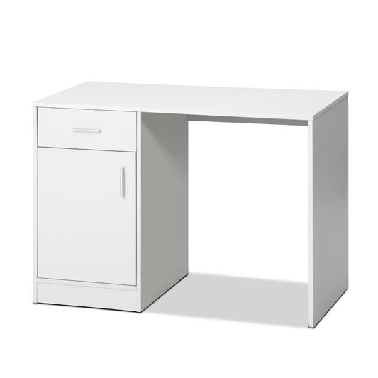 Artiss Computer Desk Drawer Cabinet White 100CM