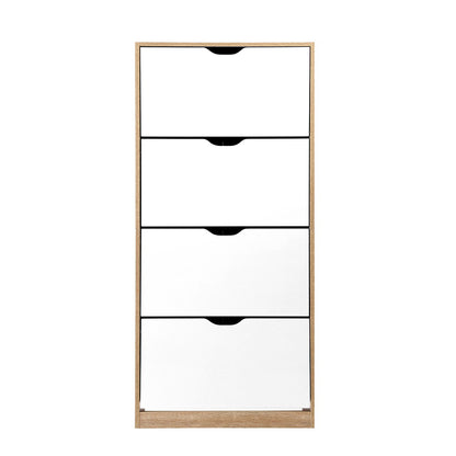 Artiss 48 Pairs Shoe Cabinet Rack Organiser Storage Shelf Wooden