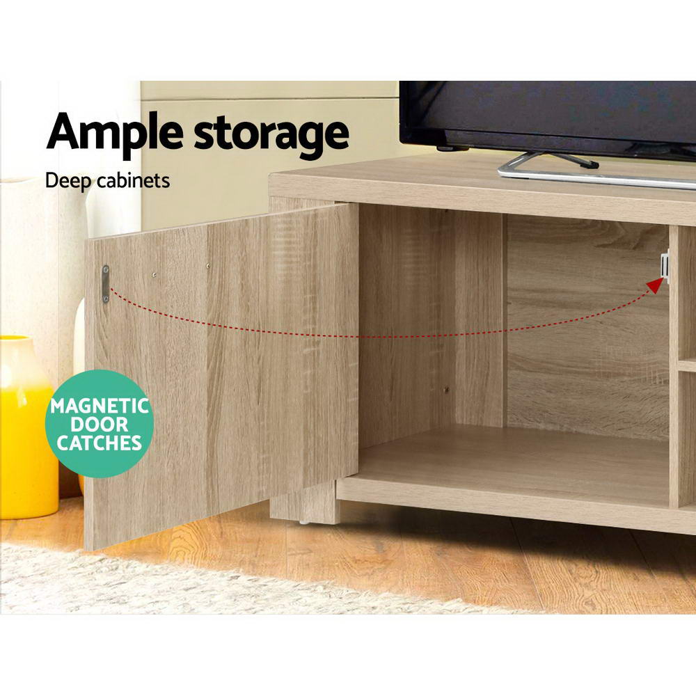 Artiss TV Cabinet Entertainment Unit 160cm Oak Maxi