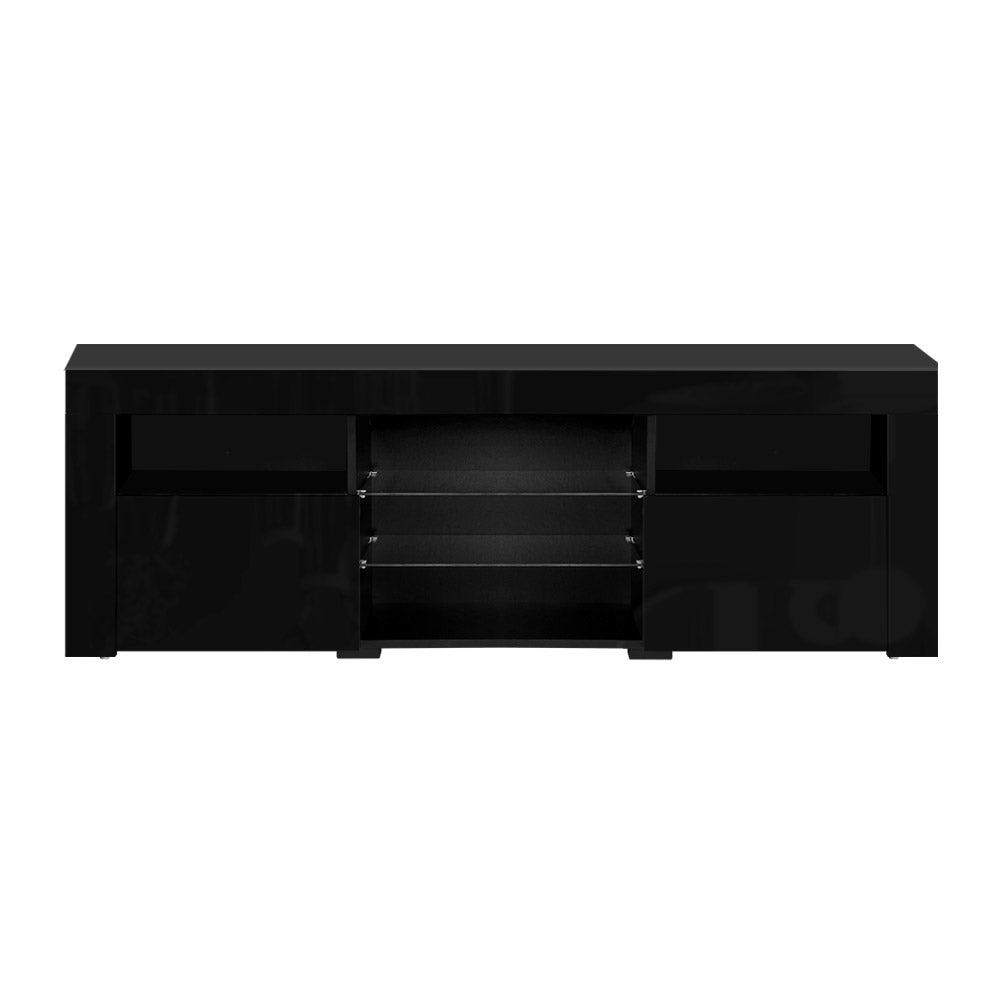 Artiss Entertainment Unit TV Cabinet LED 160cm Black Bobi