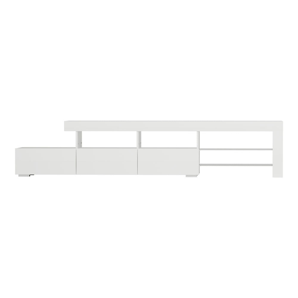 Artiss Entertainment Unit TV Cabinet LED 215cm White Caya