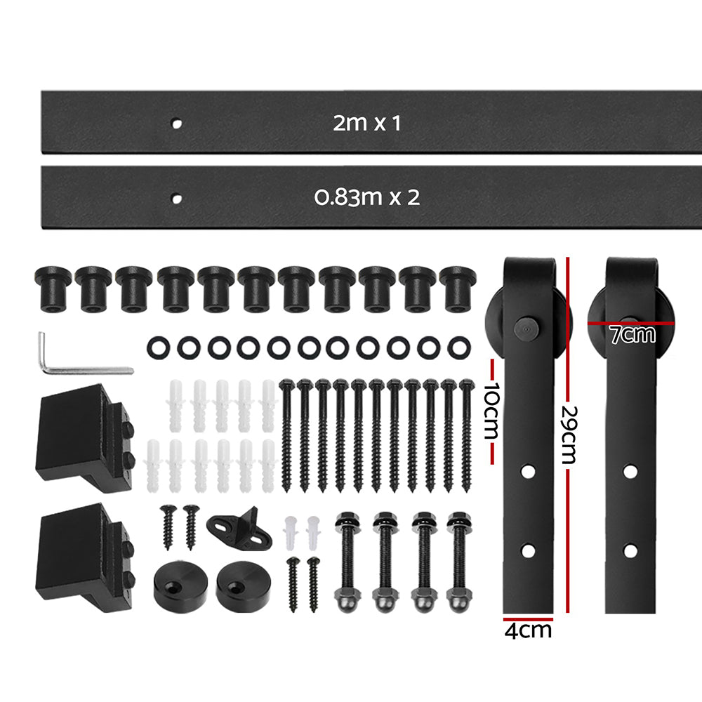 Cefito Sliding Barn Door Hardware Track Set 3.66m