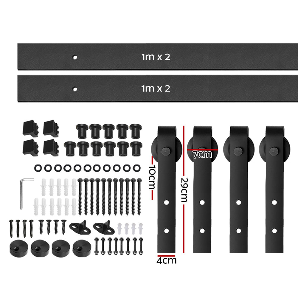 Cefito Sliding Barn Door Hardware Track Set 4m