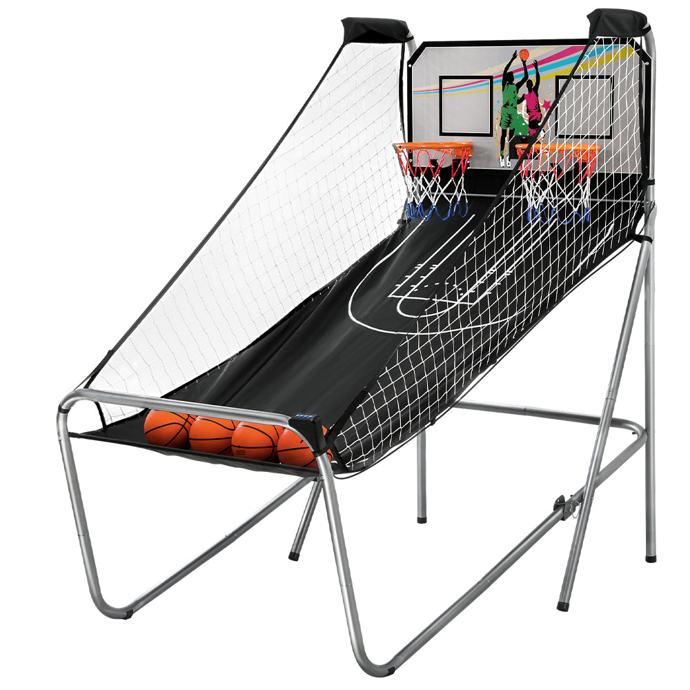 Basketball Arcade Game Electronic Scorer 8 Games Double Shoot Grey