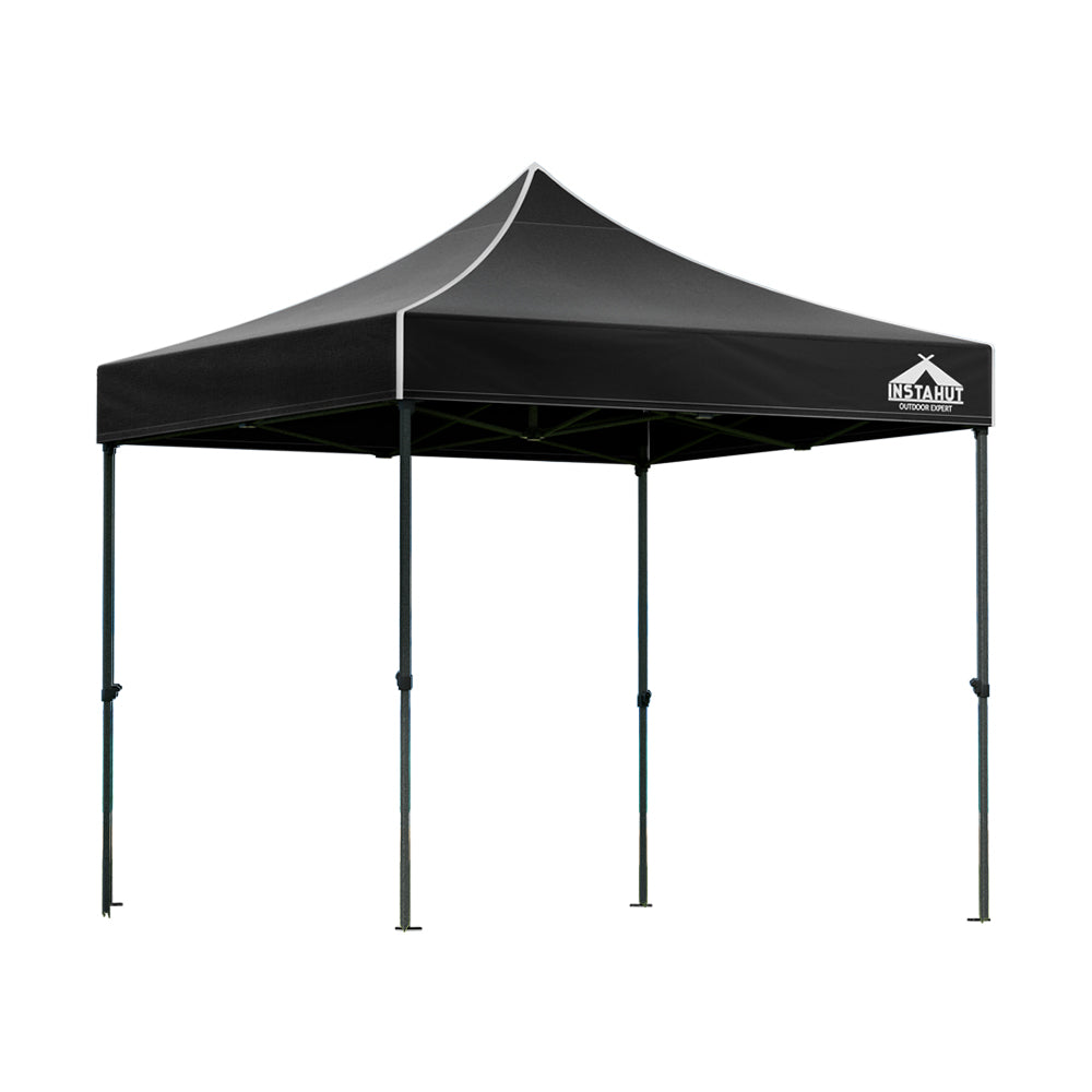 Instahut Gazebo Pop Up Marquee 3x3m Folding Tent Wedding Outdoor Camping Canopy Gazebos Shade Black