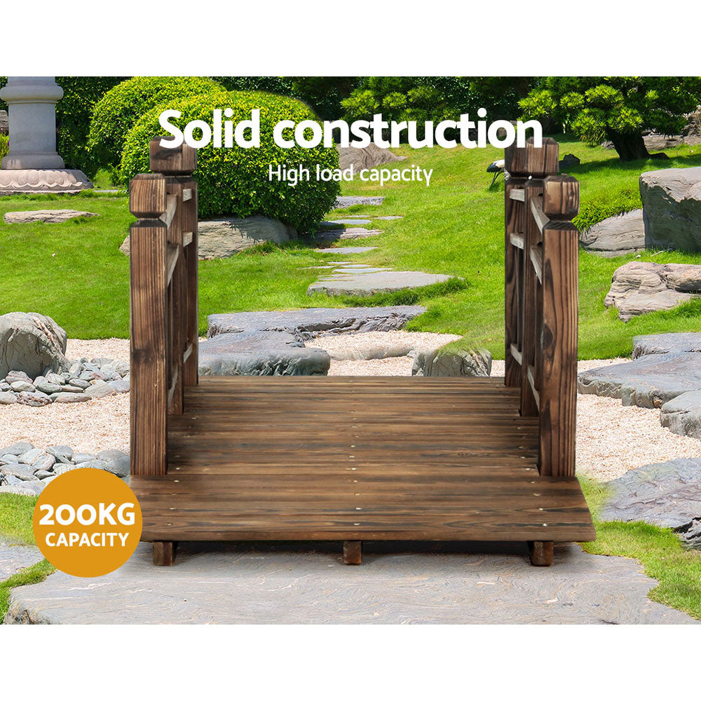 Gardeon Garden Decor Outdoor Ornament Wooden Bridge 150cm