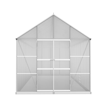 Greenfingers Greenhouse Aluminium Large Green House Garden Shed 6X2.4M