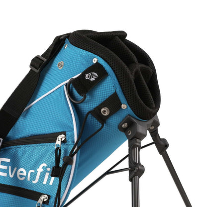 Everfit Golf Clubs Set Junior Right Handed Golf Wedges Iron Golf Stand Bag