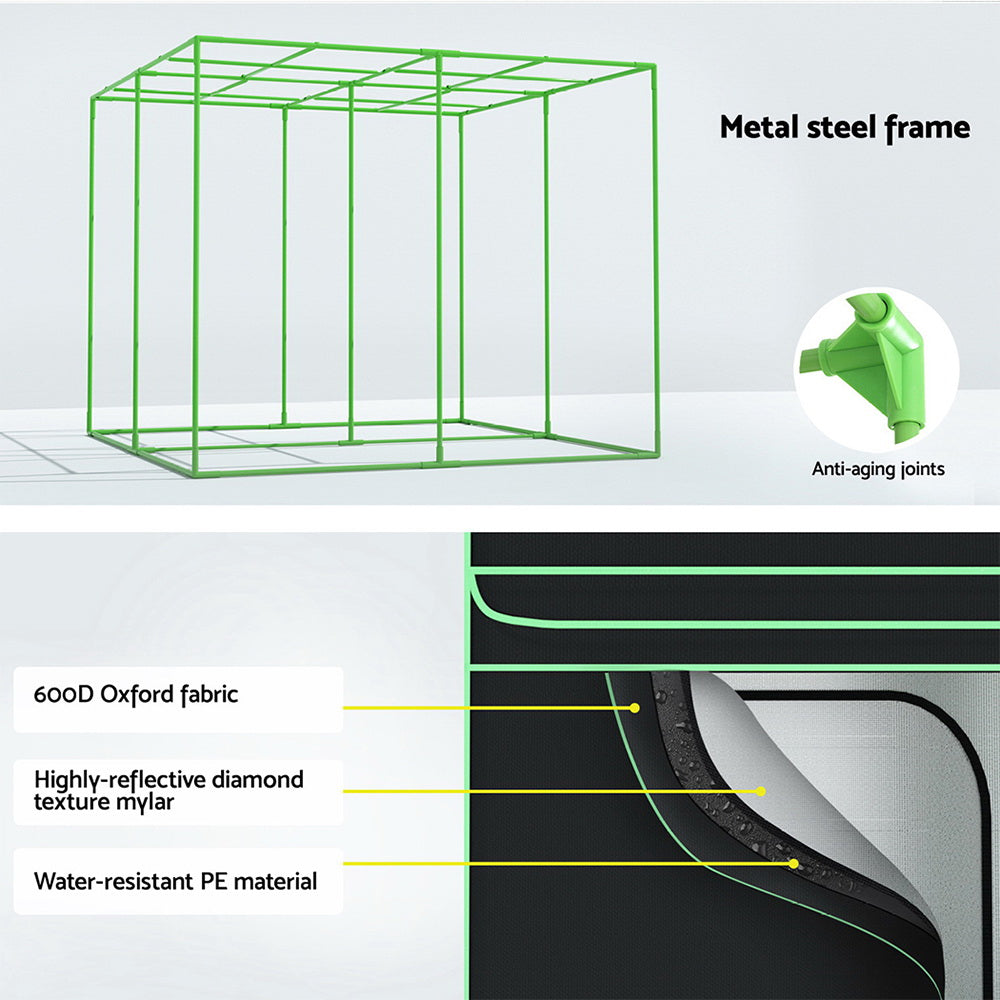 Greenfingers Grow Tent Kits 200x 200 x 200cm Hydroponics Indoor Grow System