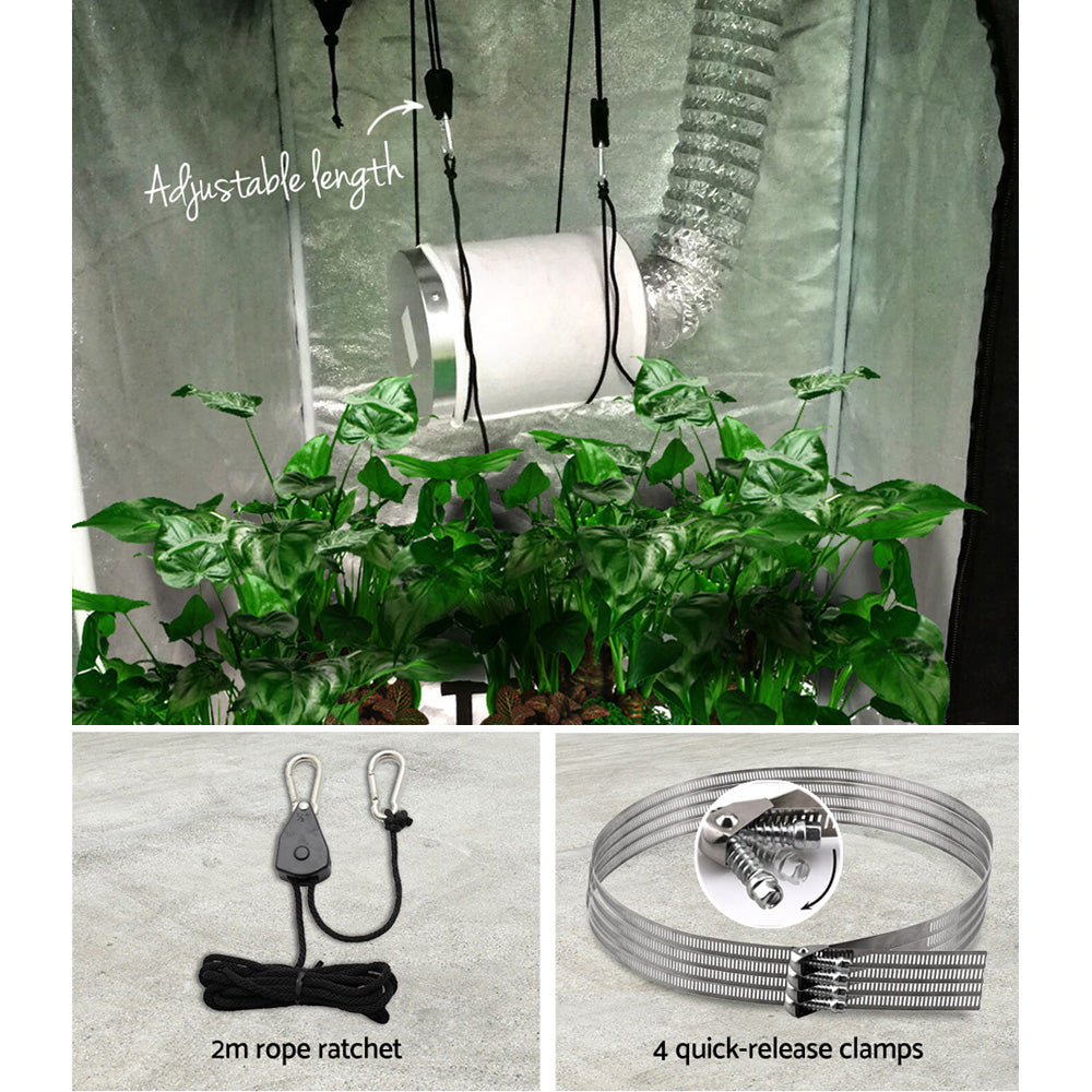 Greenfingers 4"Ventilation Kit Fan Hydroponics Grow Tent Kit Carbon Filter Duct,Greenfingers 4"Ventilation Kit Fan Hydroponics Grow Tent Kit Carbon Filter Duct