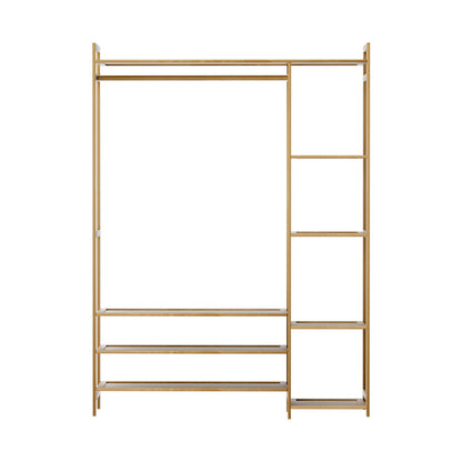 Artiss Clothes Rack Coat Stand 8 Shelves Bamboo