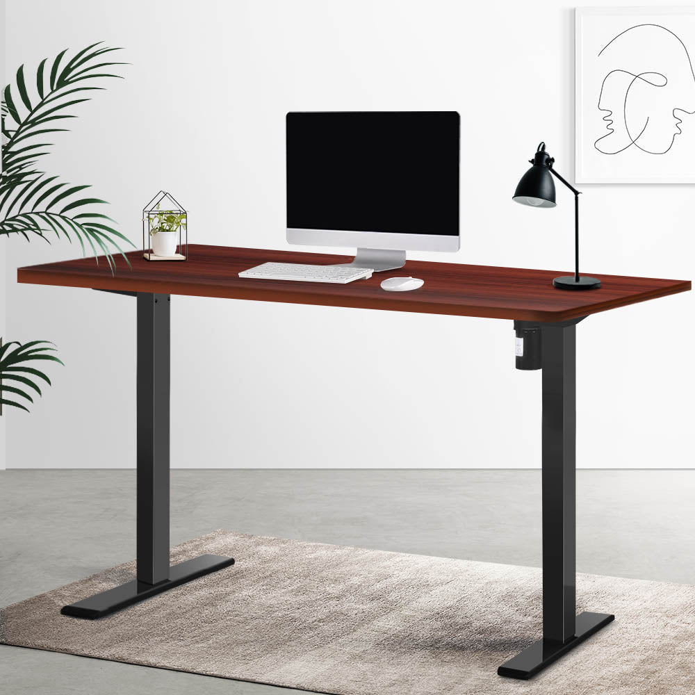 Artiss Standing Desk Motorised Walnut 140CM