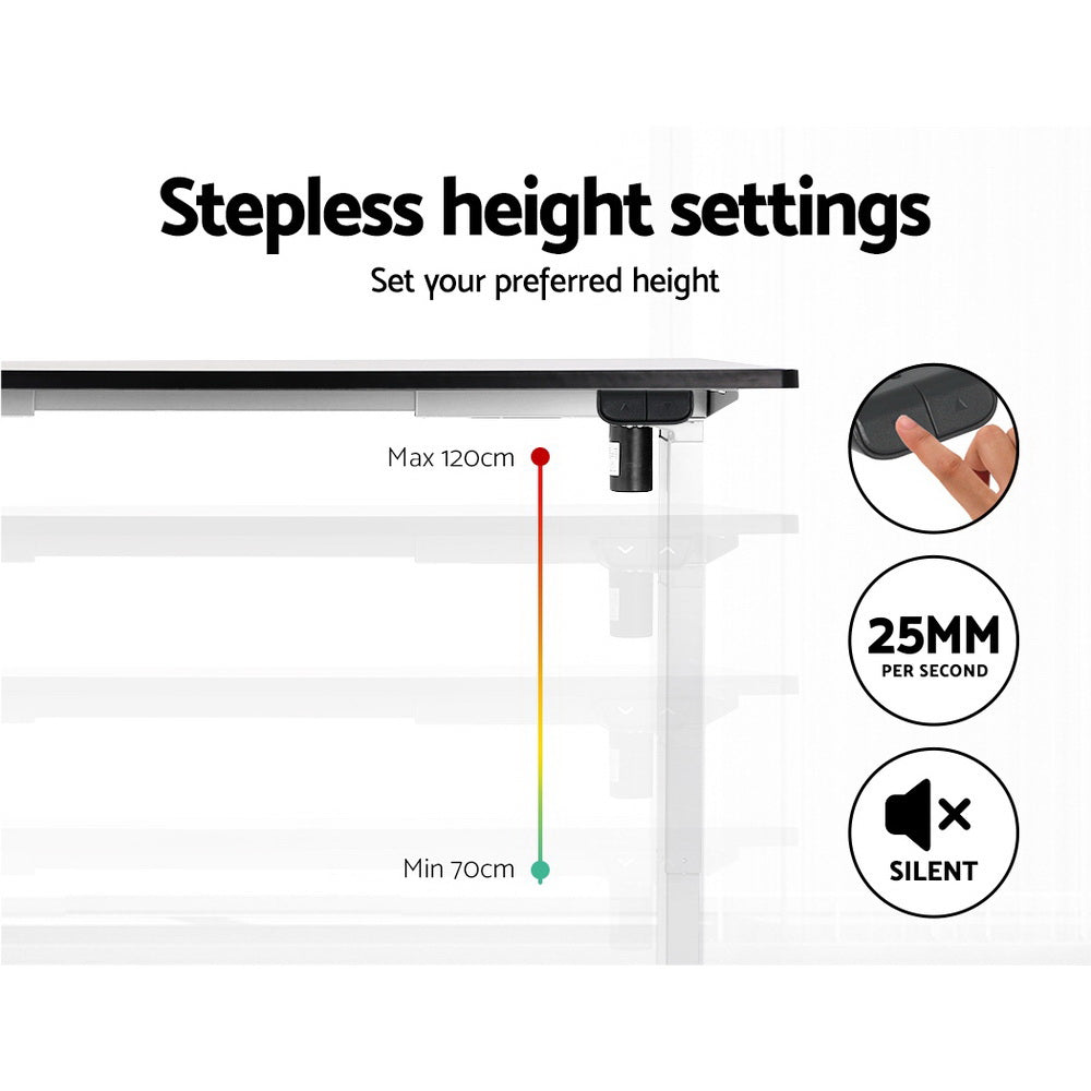 Artiss Standing Desk Frame Only Motorised White