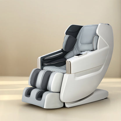 Livemor Massage Chair Electric Recliner Massager White Varitas