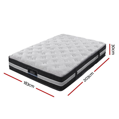 Giselle Bedding 30cm Mattress Pocket Spring King