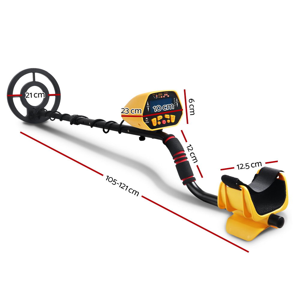 Metal Detector 180MM Deep Sensitive Waterproof Treasure Hunter Gold Digger Yellow