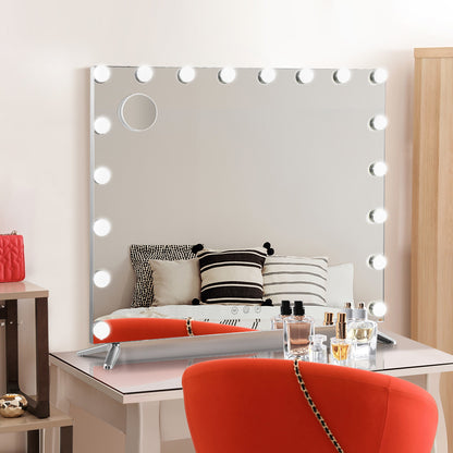 Embellir Makeup Mirror 80X65cm Hollywood with Light Vanity Dimmable Wall 18 LED