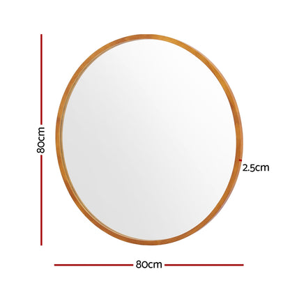 Embellir Wall Mirror Wooden Makeup 80cm