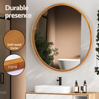 Embellir Wall Mirror Wooden Makeup 80cm