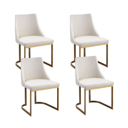 Artiss Dining Chairs Set of 4 Linen Fabric Frame Beige
