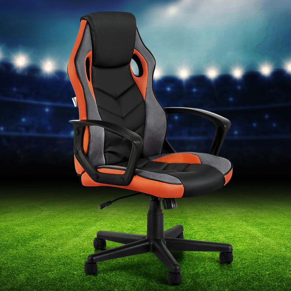 Artiss Gaming Office Chair Computer Executive Racing Chairs High Back Orange