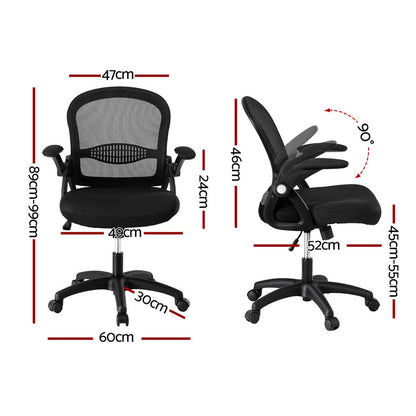 Artiss 2x Mesh Office Chair Computer Gaming Desk Chairs Work Study Mid Back