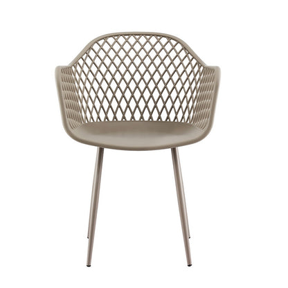 Gardeon 4PC Outdoor Dining Chairs PP Lounge Chair Patio Furniture Garden Coffee