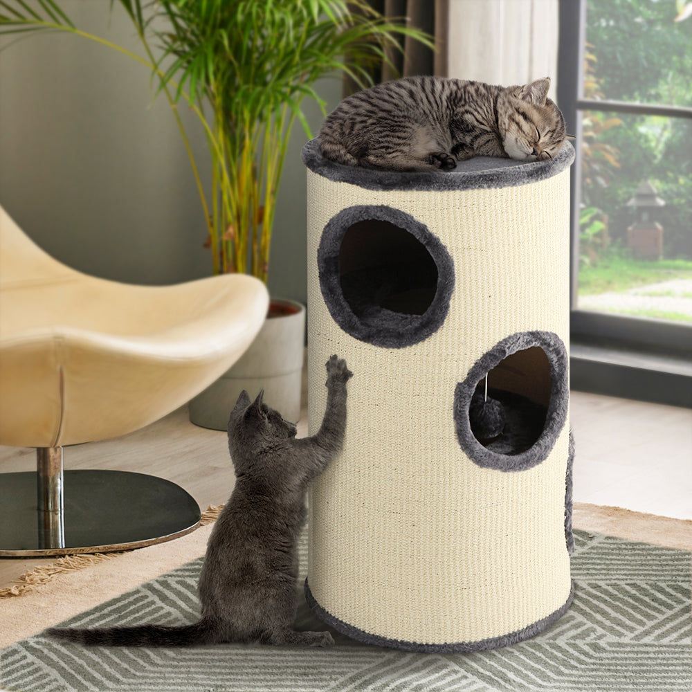 i.Pet Cat Tree 70cm Scratching Post Tower Scratcher Trees Wood Condo House Toys