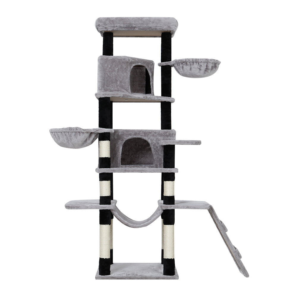 i.Pet Cat Tree 161cm Tower Scratching Post Scratcher Wood Condo House Play Bed