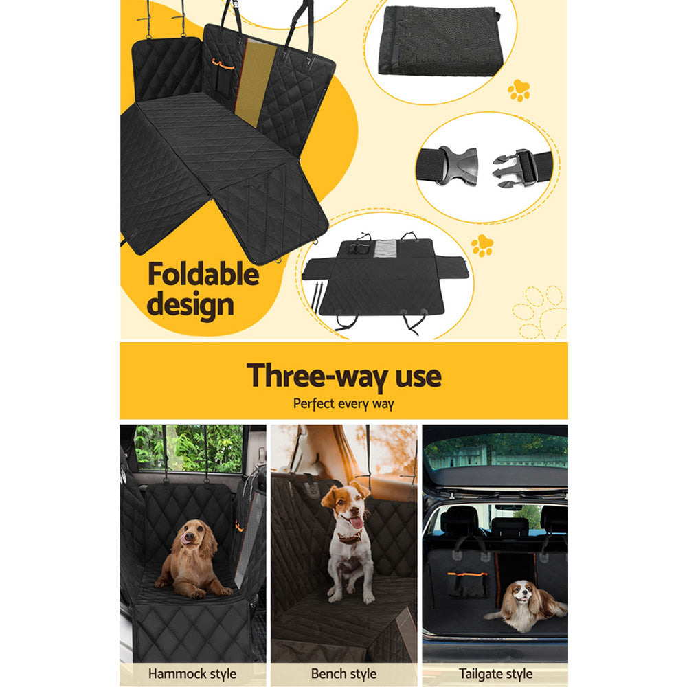 i.Pet Pet Car Seat Cover Dog Protector Hammock Back Waterproof Belt Non Slip Mat